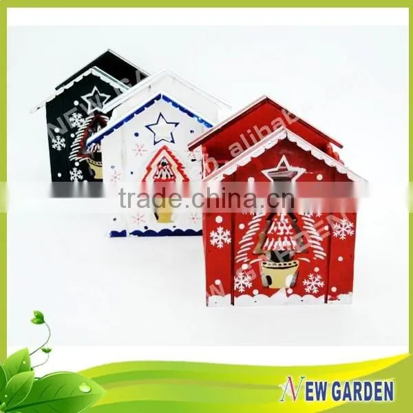 Home Decor Garden Beautiful House Shape Wooden Flower Pot
