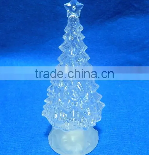 New Product Color Changing Acrylic Led Flat Flashing Led Christmas Tree photo-5