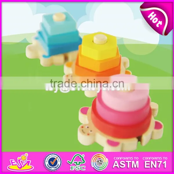 High Quality Preschool Baby Wooden Geometry Shape Blocks W13E063 photo-5