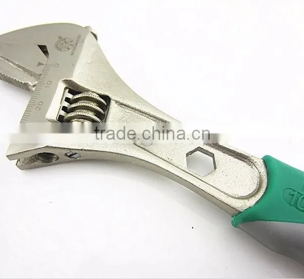 BERRYLION 250mm Adjustable Monkey Screw Wrench With Rubber Handle Design photo-3