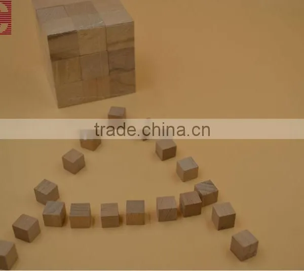 Natural Wooden Craft Cubes Wood Block Cube 10mm to 50mm Diameter photo-3