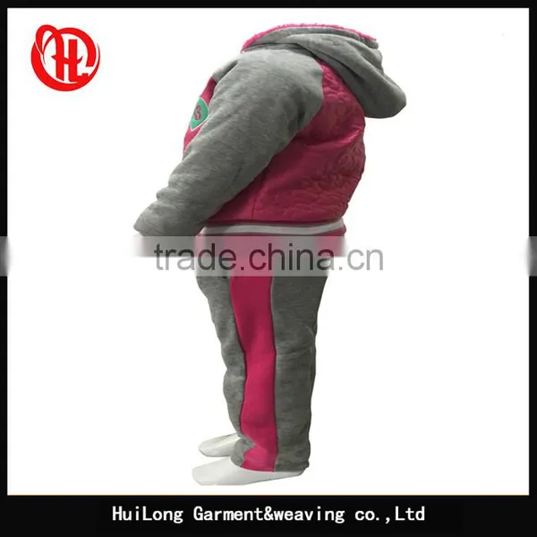 Stocklots pu Fleece Sportswear Clothing Sets photo-4