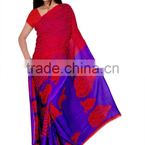 Digital Print Saree With Blouse photo-4