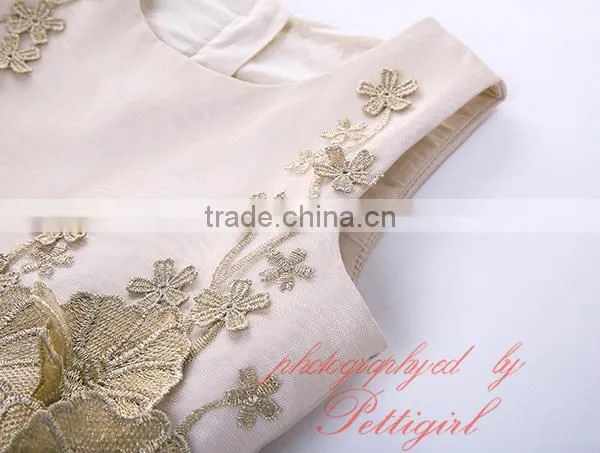 Gold Flower Girl Dresses Girls Gowns photo-5