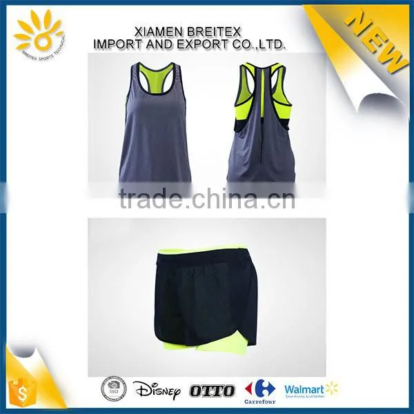 High Quality Custom Soft Fitness Running Lady Stringer Tank Top photo-4