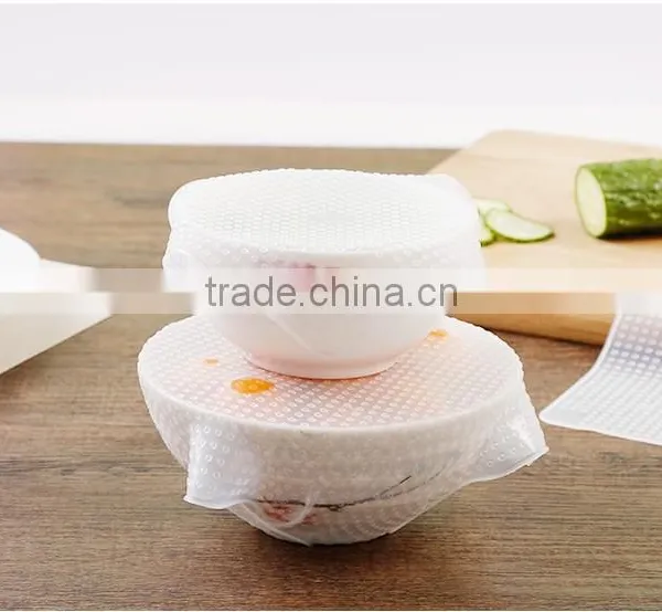 Amazon 2017 Hot Selling Stretch And Fresh For Keeping Food Fresh Film REUSABLE CLING WRAP photo-3