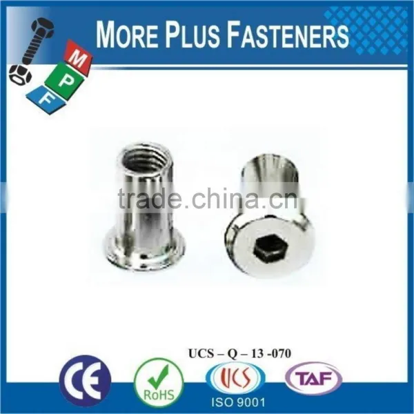 Made in Taiwan Bronze Standard Joint Nickel Black Phosphate Hex Drive Connector Cap Nut photo-6