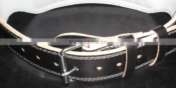 Custom 6" Leather Belt /Gym Leather Belt /weight Lifting Belts photo-6