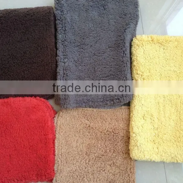 Custom Colour Anti-slip Cotton Rug in Bathroom photo-2