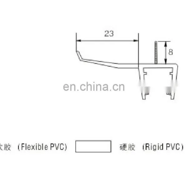 PVC Shower Door Water Proof Seal for 10mm Glass Door photo-2