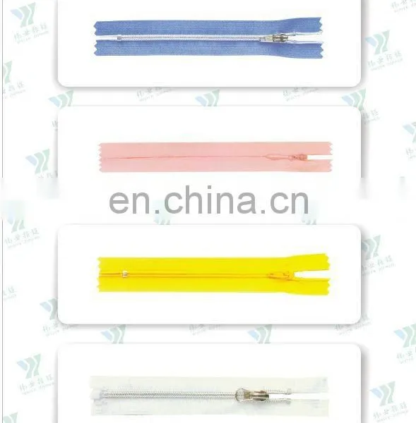3#5#8# Metal Plastic Nylon Zipper With Auto-lock Slider MZ-0002