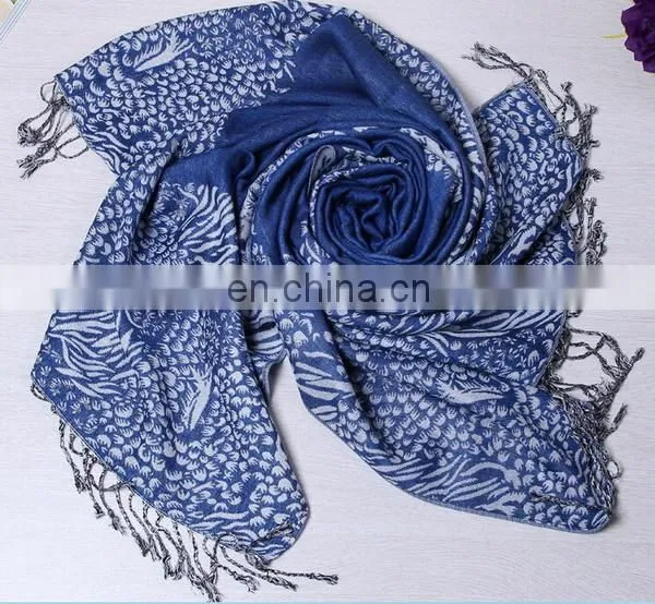 Free Painting Pretty Scarf Fringe Tassels Cotton Women Fashion Winter Scarves photo-2
