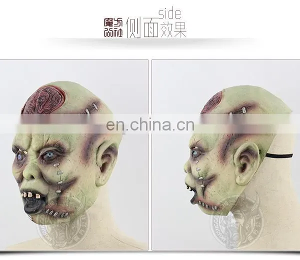 Halloween Scary Zombie Mask With Scar photo-6