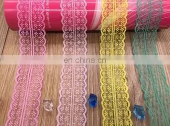 FASHION INELASTIC FLOWER LACE ACCESSORIES 4.5CM WIDE COLORFUL LACE ACCESSORIES FASHION LACE ACCESSORIES FOR DIYUNDERWEAR photo-3