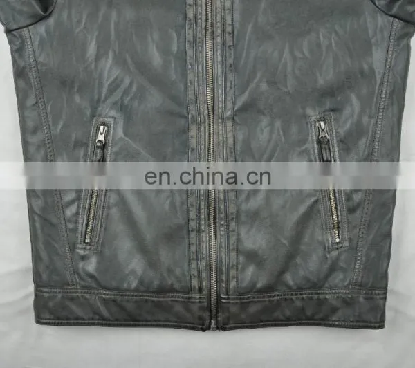2015 Latest Fashion Hotsale Spring Handsome PU Leather Jacket for Men photo-5