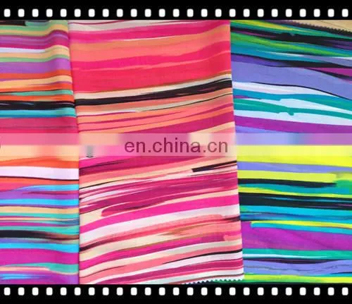 Knitting Printed Silk Chiffon Fabric photo-2