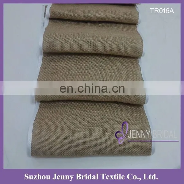 TR016A Jenny Bridal Hot Sale Burlap Table Runner photo-3