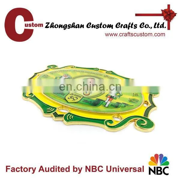 Promotional Gifts Expert Factory Custom Green Clown Photo Dome Carnival Medal photo-2