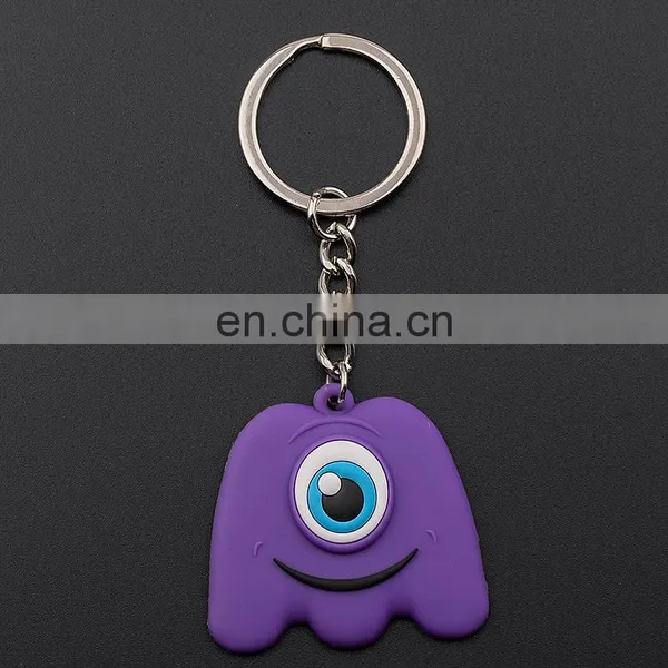 Promotional Cartoon Big Eye Pvc Keychain photo-2