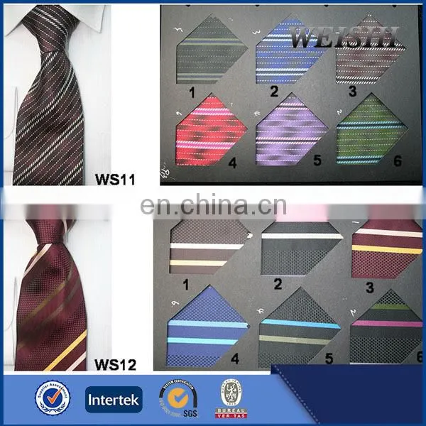 Polyester Jacquard Woven Fabric Stripe Neckties