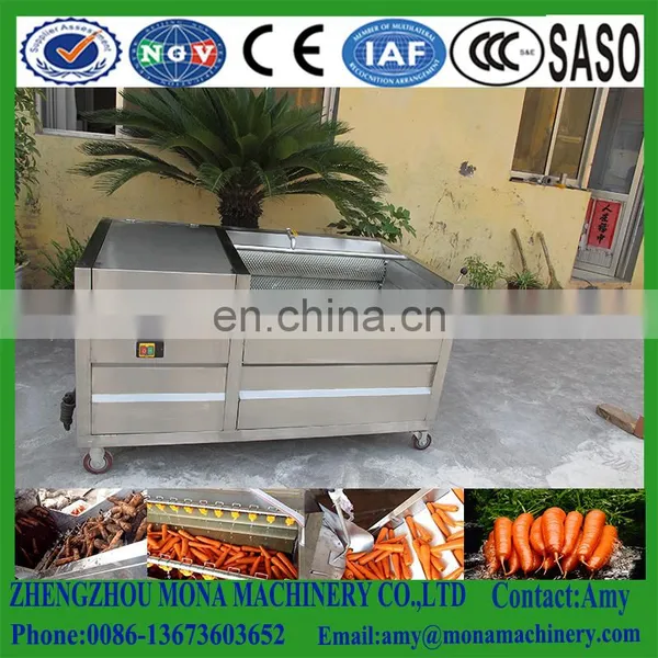 Brush Roller Type Friute and Vegetable Washing Cleaning and Peeling Machine for Sale photo-2
