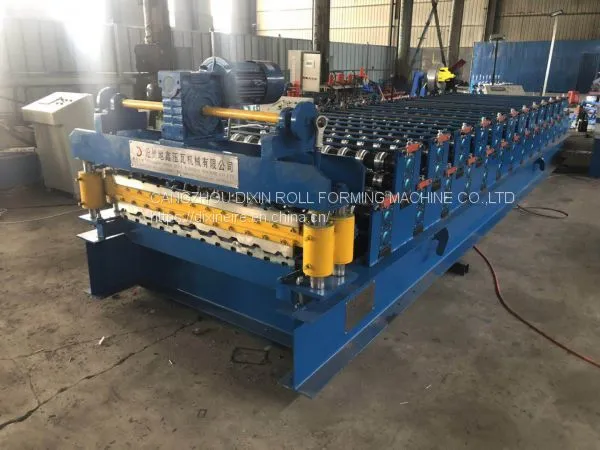 Professional Low Price Double Layer Roof Roll Forming Machine Tile Pressing Forming Machine photo-3