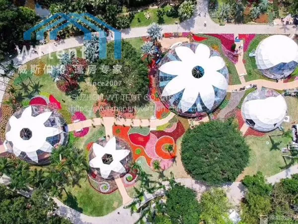 Customized 3-55m Diameter Outdoor Geodesic Dome Tent Used for Exhibition,festival,wedding,party,event photo-4