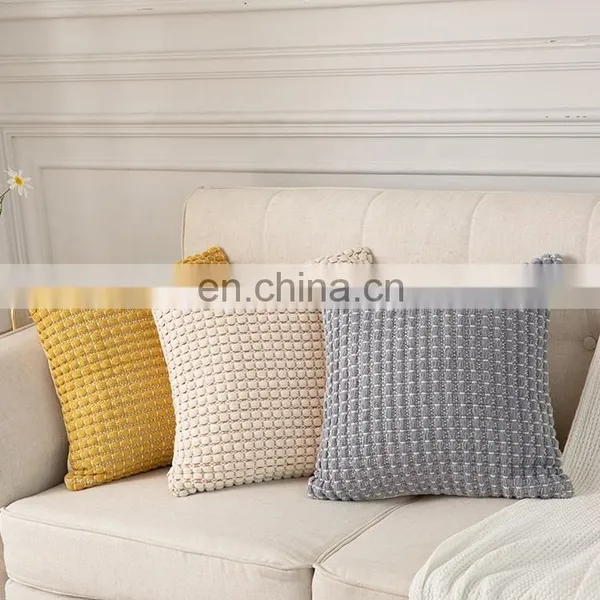 Latest Design Home Accessories Cotton Woven Boho Throw Pillow Case Cover Plain Couch Cushion Cover photo-7
