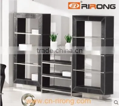 HL Series Fashionable Metal Frame Leather Covered Cabinet photo-3
