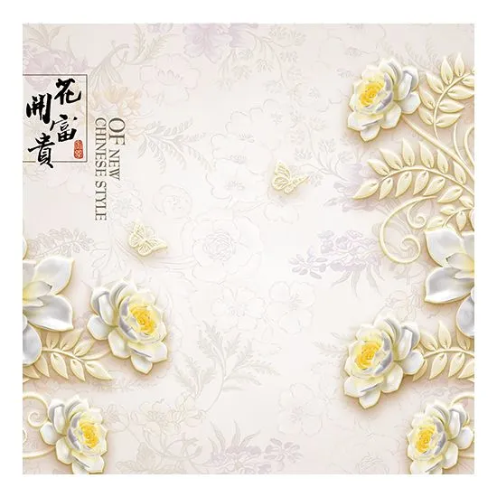 China Cheap Price Flower Wall Papers Murals Home Decor Wallpaper 3D Murals Dropshipping photo-3