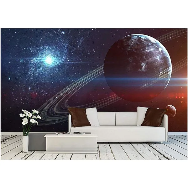 Custom Waterproof 3D Photo Wallpaper Earth Mars Vast Galaxy Wall Painting Living Room Sofa TV Background Murals Dropshipping photo-3