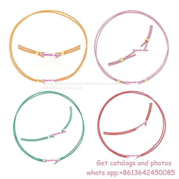 TOU-S Spanish Bear Silver New Sweet Dolls Elastic Necklace 212782600 Charming Jewelry 212782520 Necklace Free Wholesale Shipping
