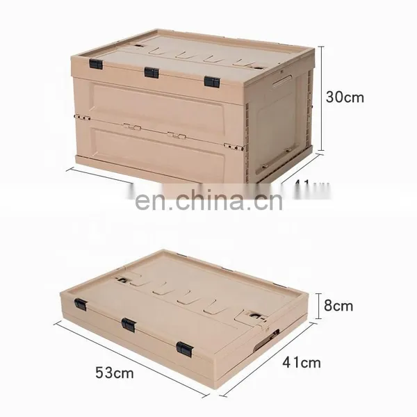 60L Large Capacity Camping Folding Box Multi-function Storage Container Plastic Storage Box Food Container photo-4