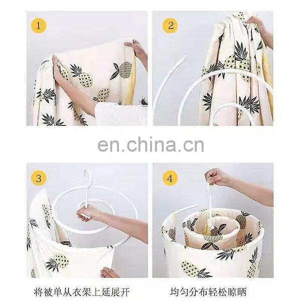 New Hot Sale Sheet Quilt Snail Round Rotating Balcony Spiral Drying Rack photo-2