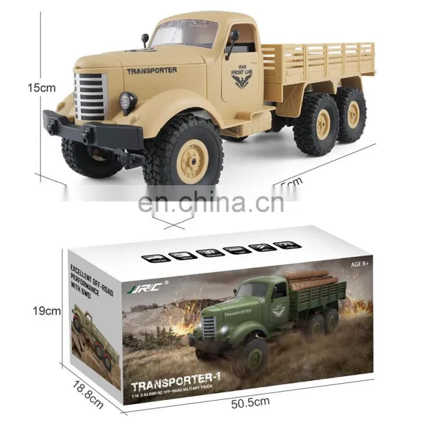 Rc Car JJRC Q60 1/16 Military Truck With rc Rock Crawler Six Wheel rc Car Toy