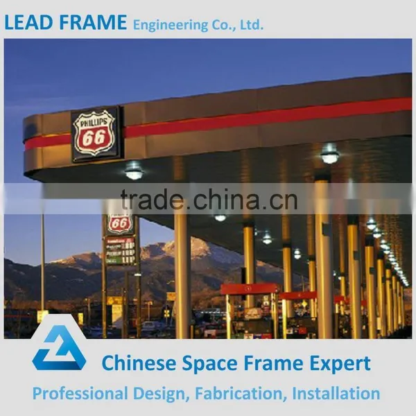 Low Price Steel Space Frame Structure Gas Station Canopy photo-5