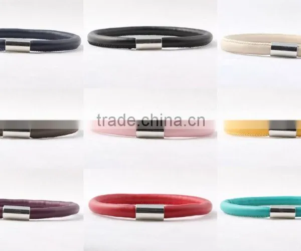 Manufacturers Selling Europe Winding Bracelet With Magnetic Buckle Connection PU Bracelet photo-3