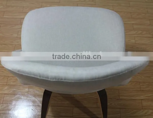 Replica Fiberglass Wooden Legs Fabric/leather Saarinen Executive Chair by Eero Saarinen/Saarinen Side Chair photo-5