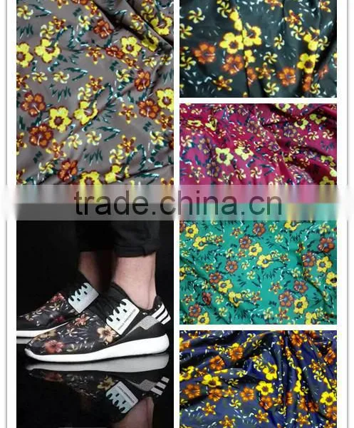 Waterproof Nylon Lycra Printed Fabric Flower photo-4
