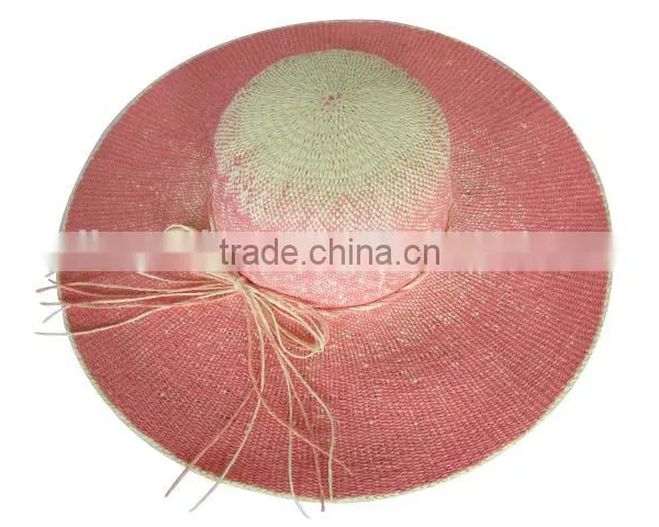 China Hot Sale Ladies Fashion Straw Wholesale Straw Floppy Hats photo-3