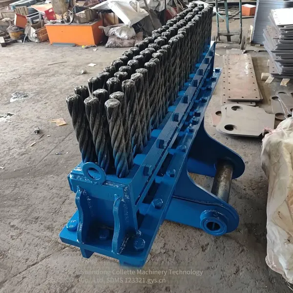 Tunnel Invert Arch Steel Brush. New Three - Row Steel Wire Brush From Excavator Attachment Manufacturer on Sale. Wholesale Available for Steel Brush Heads Before They Are off - Shelf photo-3