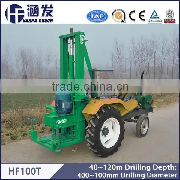 HF100T Small Tractor Mounted Water Well Drilling Rig, Tractor Drilling Rig,small Drilling Rig photo-2