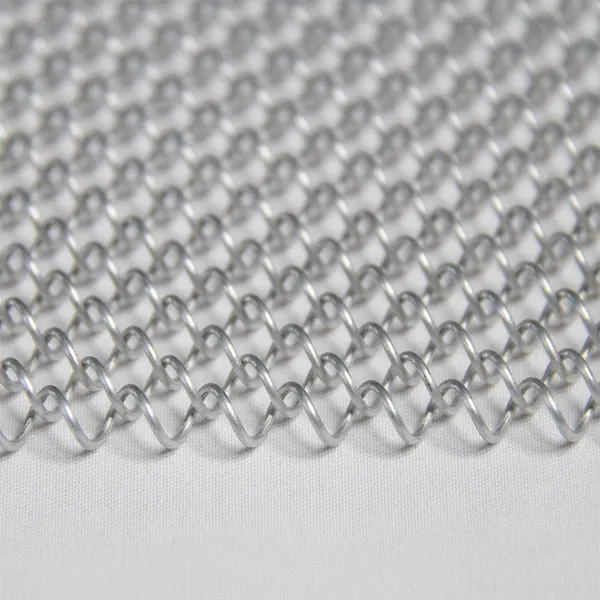 Aluminium Decorative Steel Metal Wire Screen Woven Architectural Mesh Ceiling Curtain Hanging Drapery Coil for Interior Design photo-4