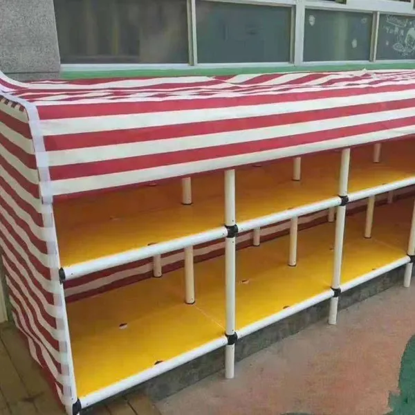 Outdoor Rainproof Cloth Storage Rack for Building Blocks and Toys in Kindergartens, a Multi-functional Movable and Freely Combinable Cabinet photo-5