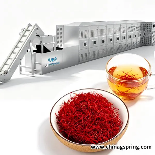 Factory Direct Saffron Drying Sterilization Microwave Dryer Industrial Continuous Type photo-3