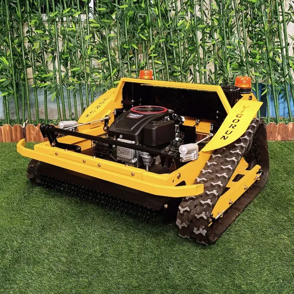 Affordable VTLM800 452CC Gasoline Engine Self Locking Rotary Blade Remotely Controlled Crawler Grass Trimming Machine for Sale