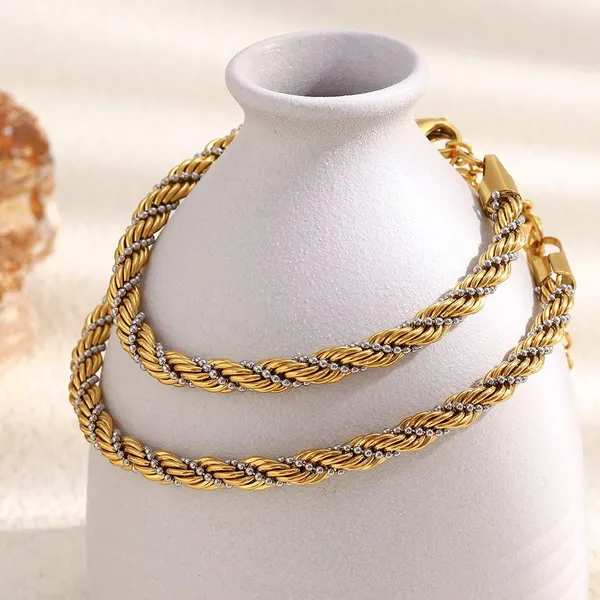 Low MOQ Stainless Steel Curb Chain Bracelet 7mm Thick With Push Button Clasp for Watch Link