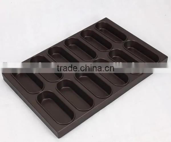 Customized FDA,LFGB,SGS Certification Non-stick Teflon Coating Aluminum Flat Baking Pudding Cake Tray photo-5