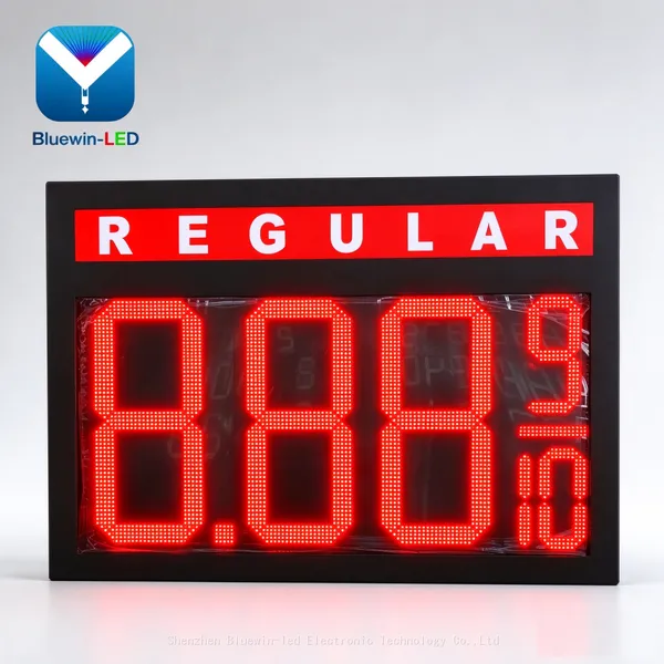 Fail-Safe Memory Function Outdoor Electronic LED Gas Station Price Sign 24 inch LED Gas Price Changer