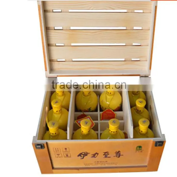 Pine Wood Wine Boxes,lightweight Wood Box photo-2